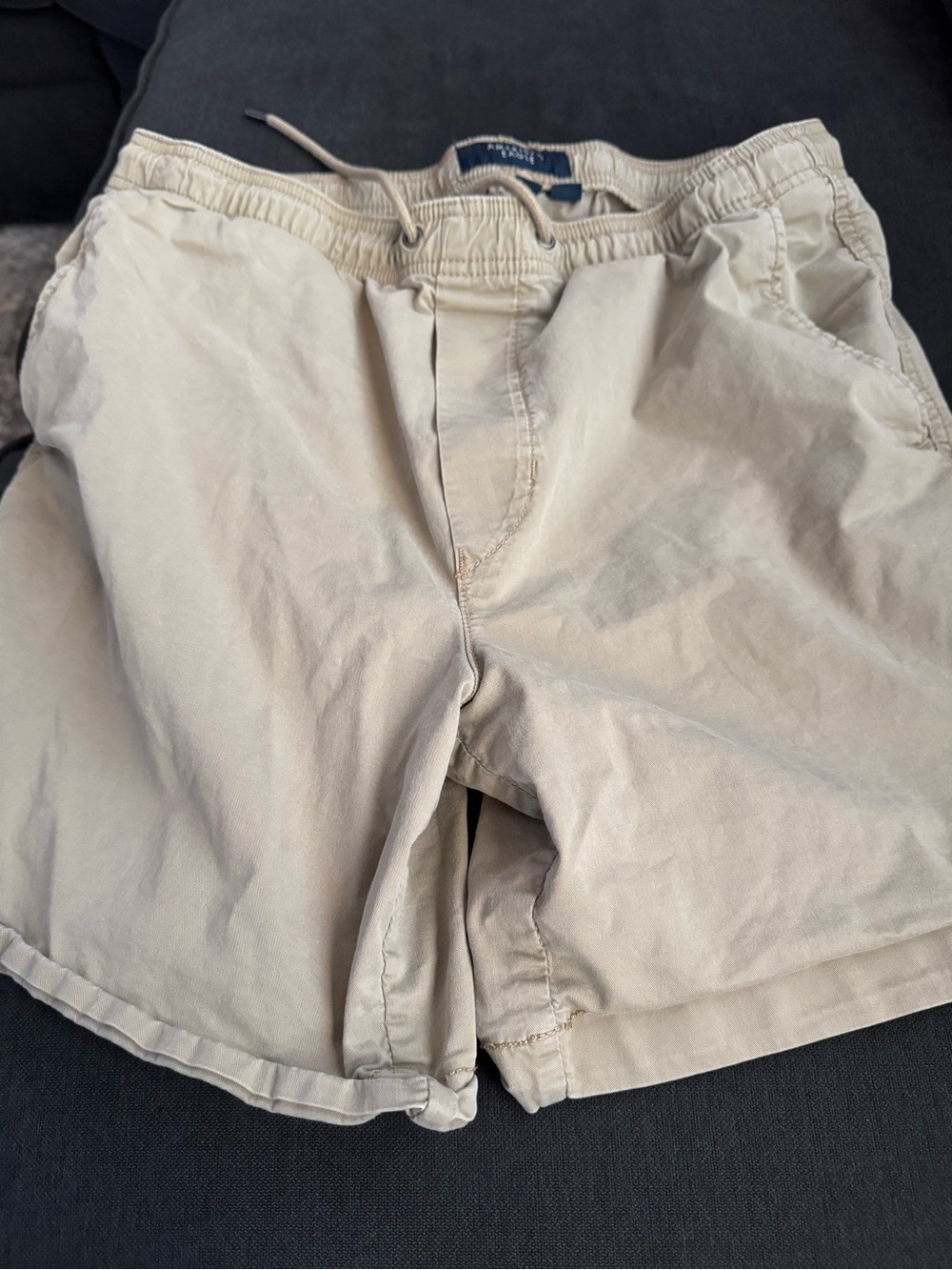 American Eagle Outfitters Men's Drawstring Shorts - Light Beige